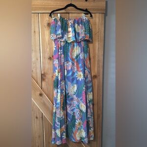 Floral Off-Shoulder Maxi Dress